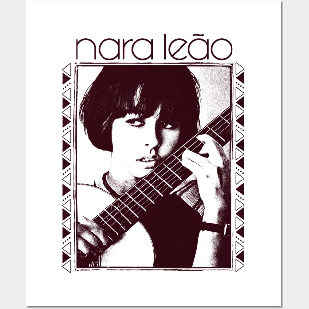 Nara Leão \\ Retro Original Fan Art Design Wall Art by DankFutura